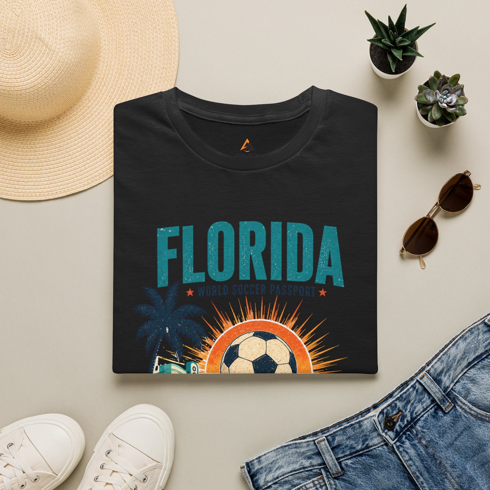 Florida Soccer T-Shirt — Sun, Sea & One Game Travel Tee