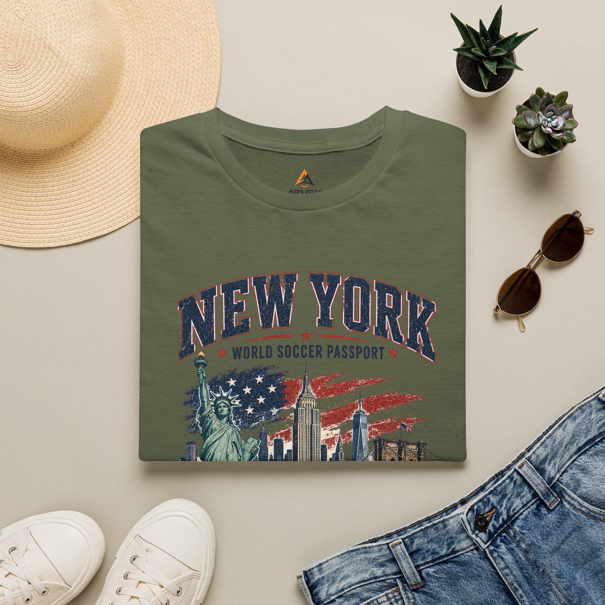 New York World Soccer Passport T-Shirt