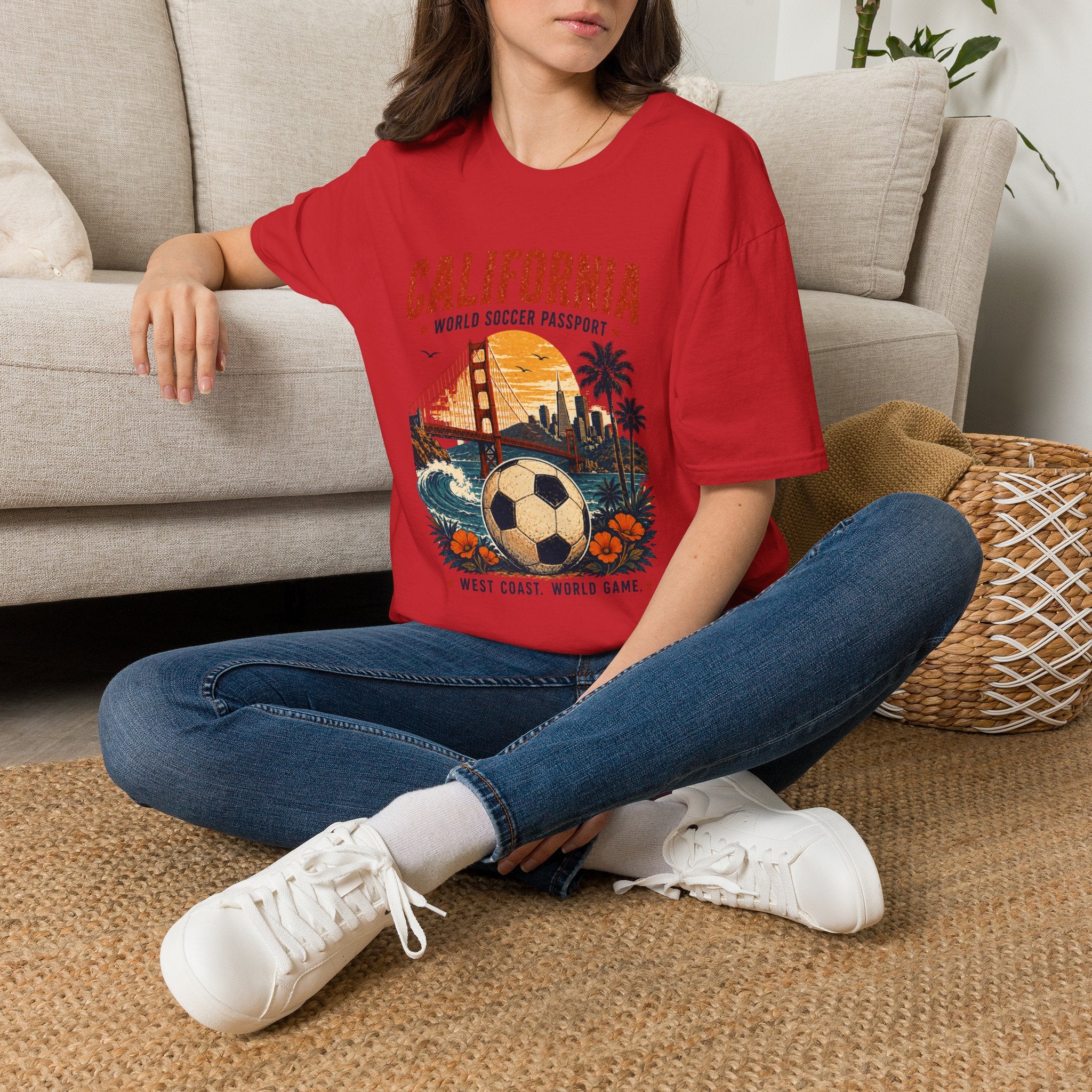 Texas Soccer T-Shirt — World Soccer Passport Vintage State Pride