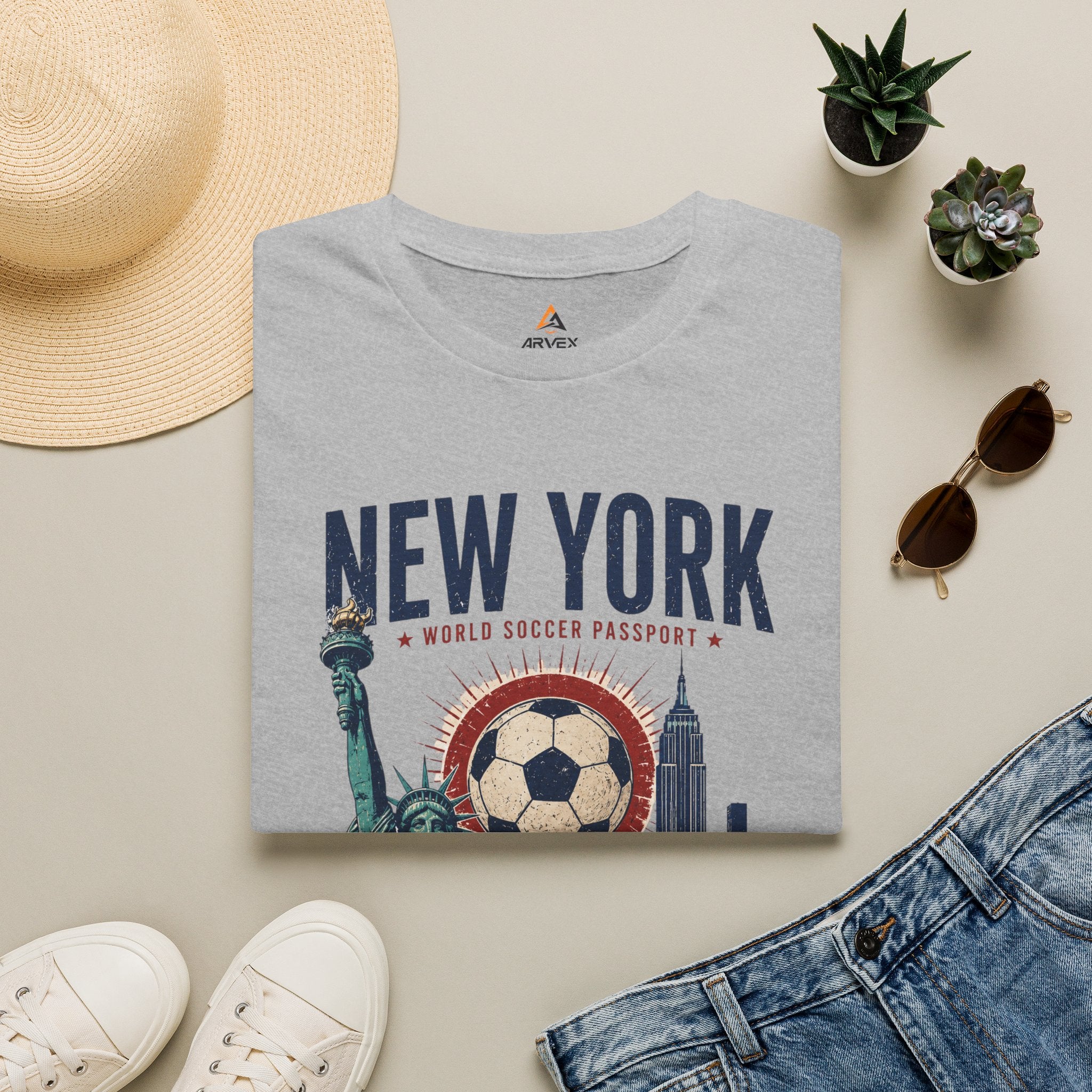 NYC World Soccer Passport Tee