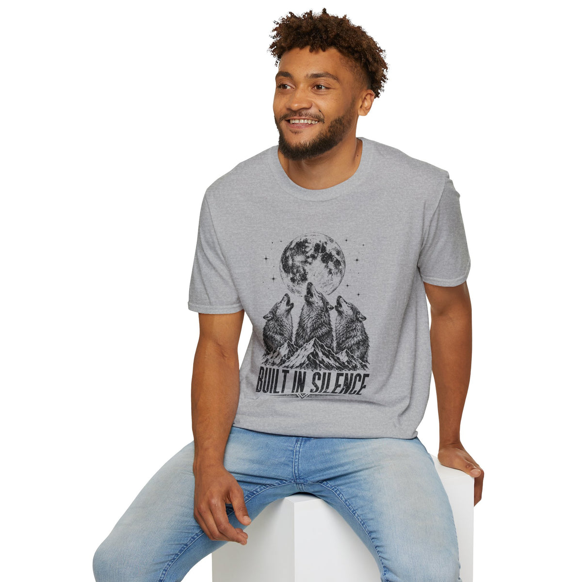 Wolf Howl T-Shirt — "Built in Silence"