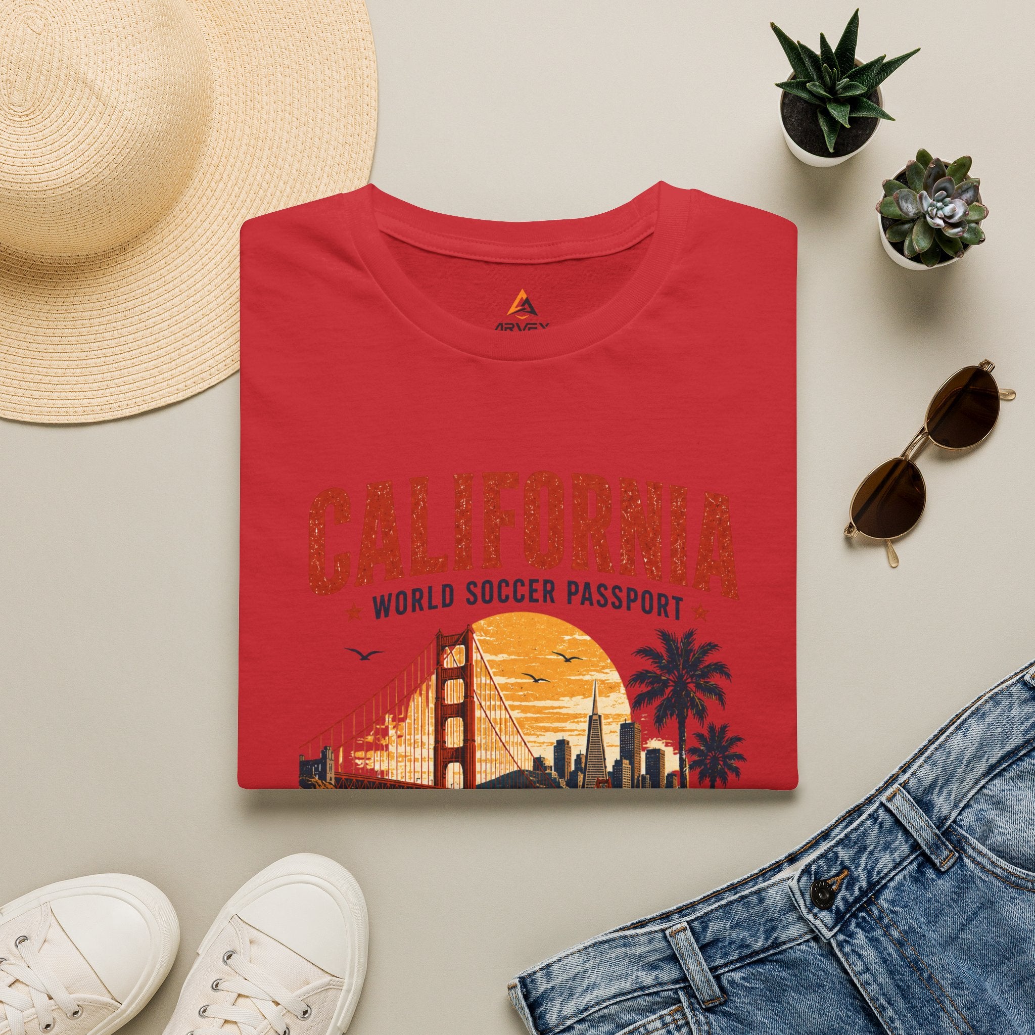 Texas Soccer T-Shirt — World Soccer Passport Vintage State Pride