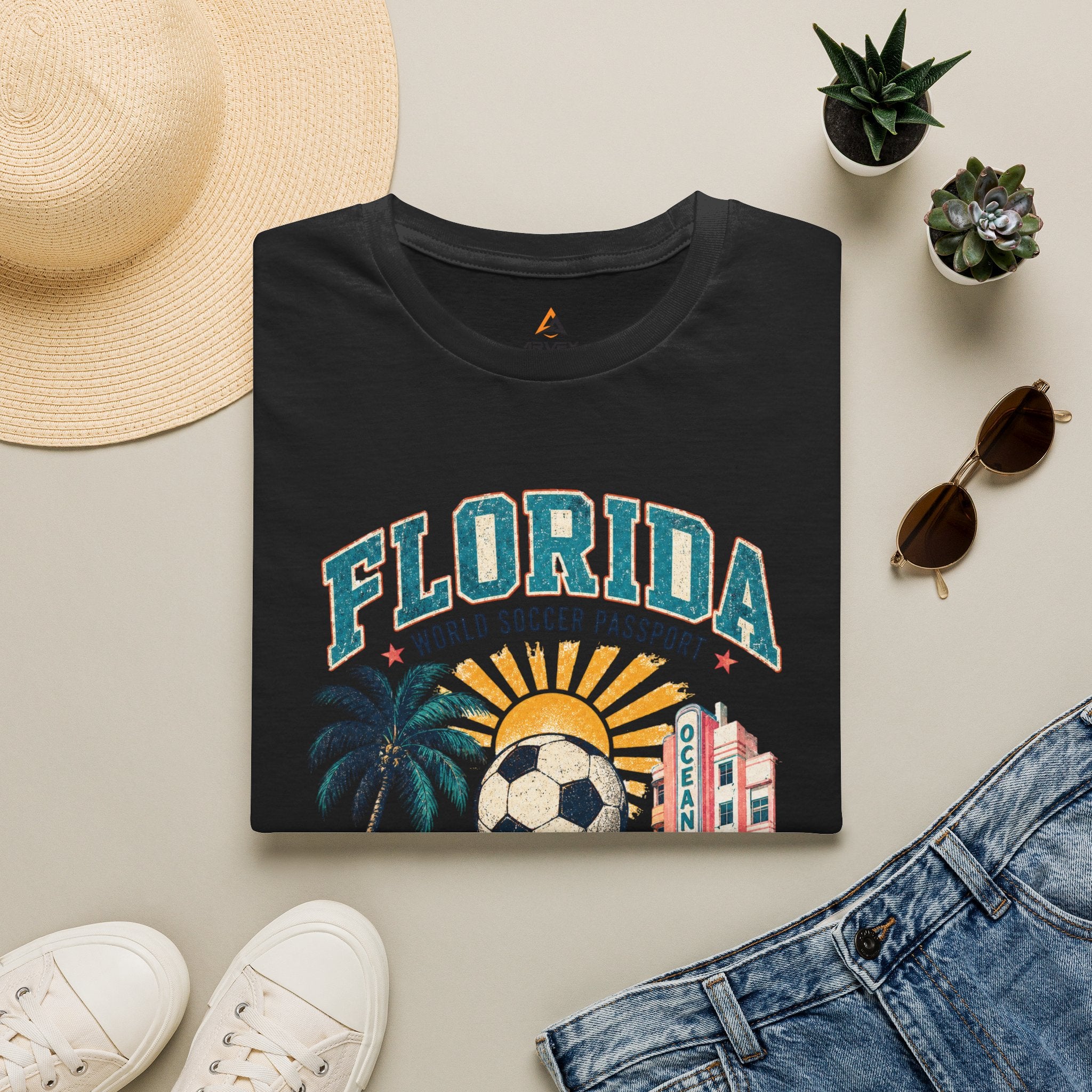 Florida Soccer Vintage Tee — "Sun. Sea. One Game."
