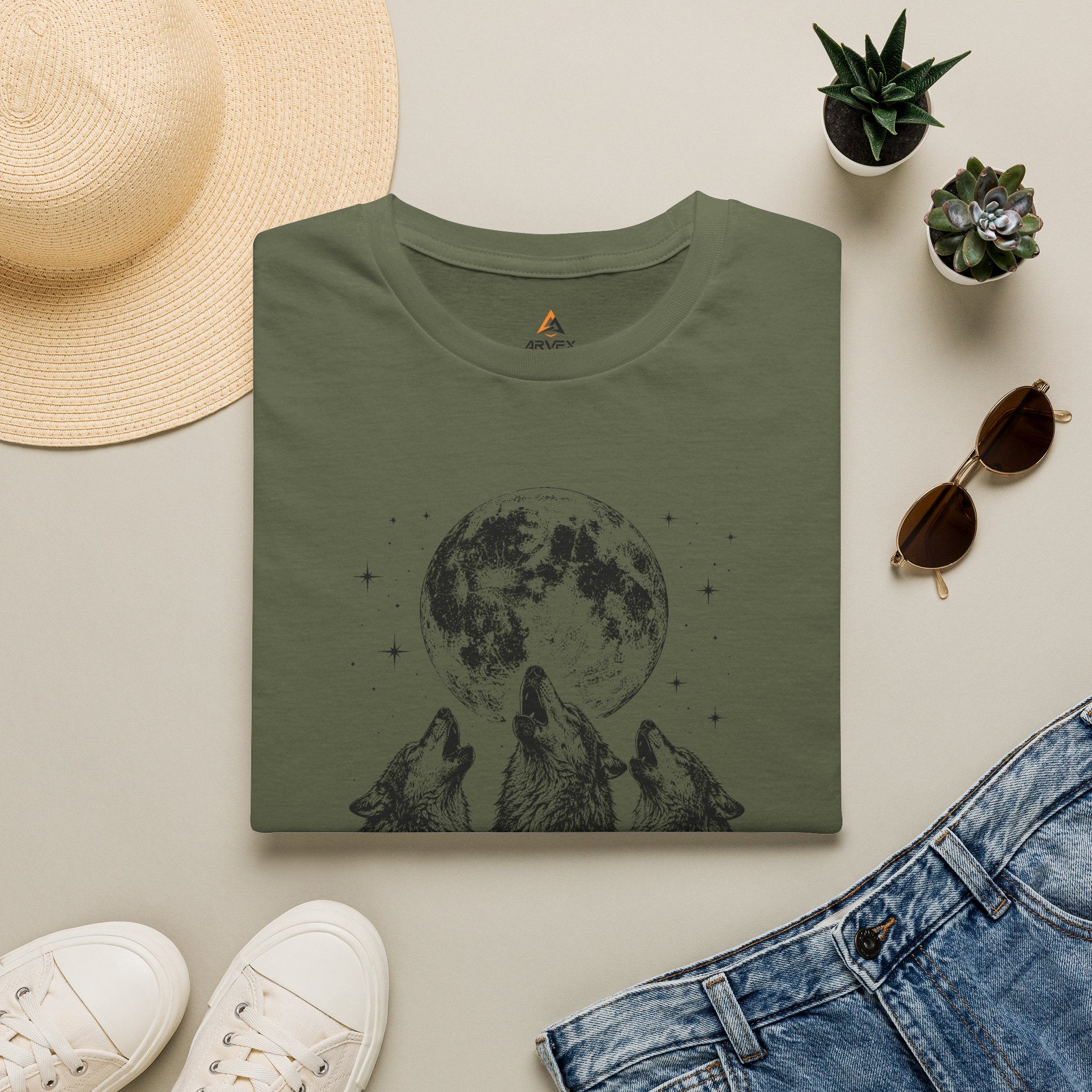 Wolf Howl T-Shirt — "Built in Silence"