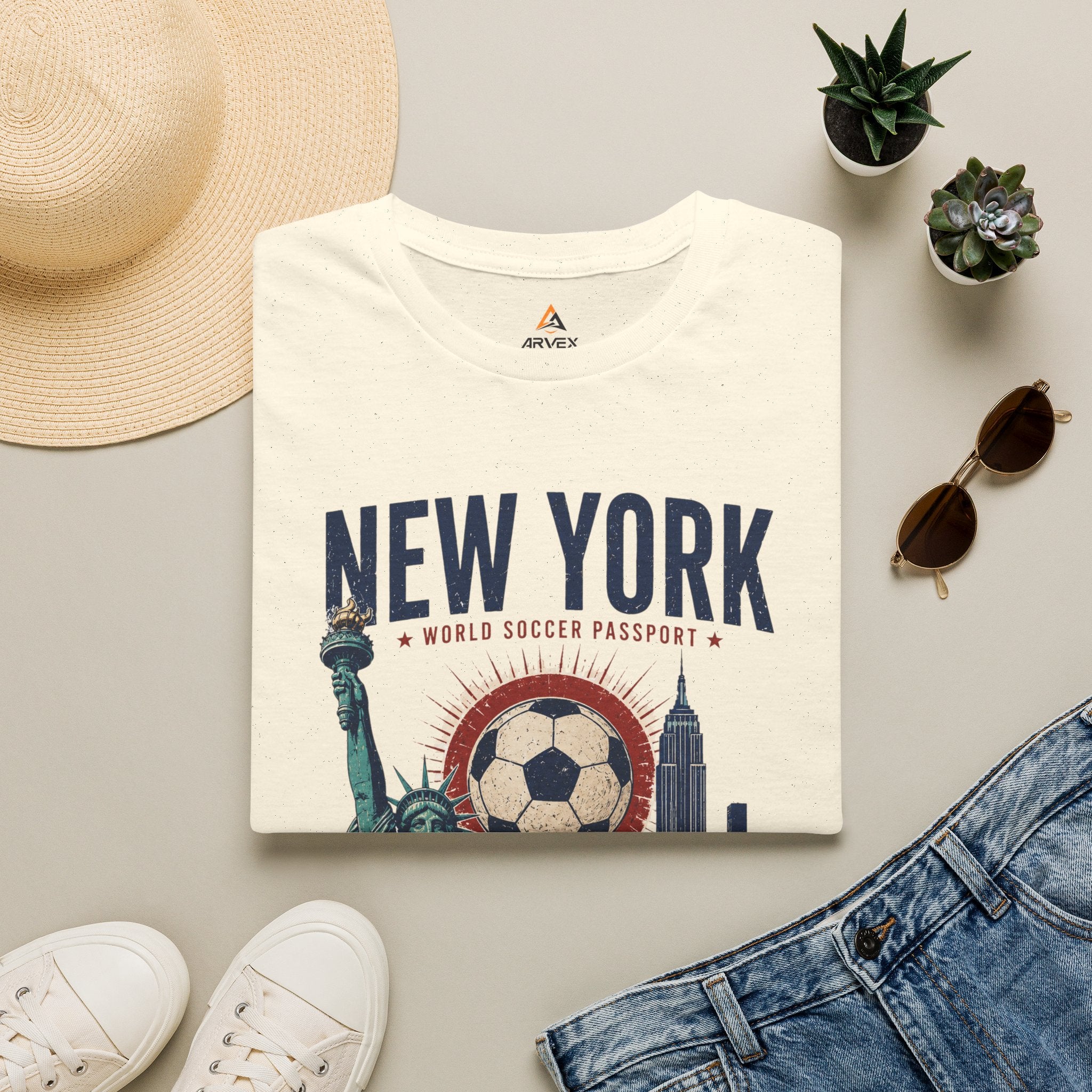 NYC World Soccer Passport Tee
