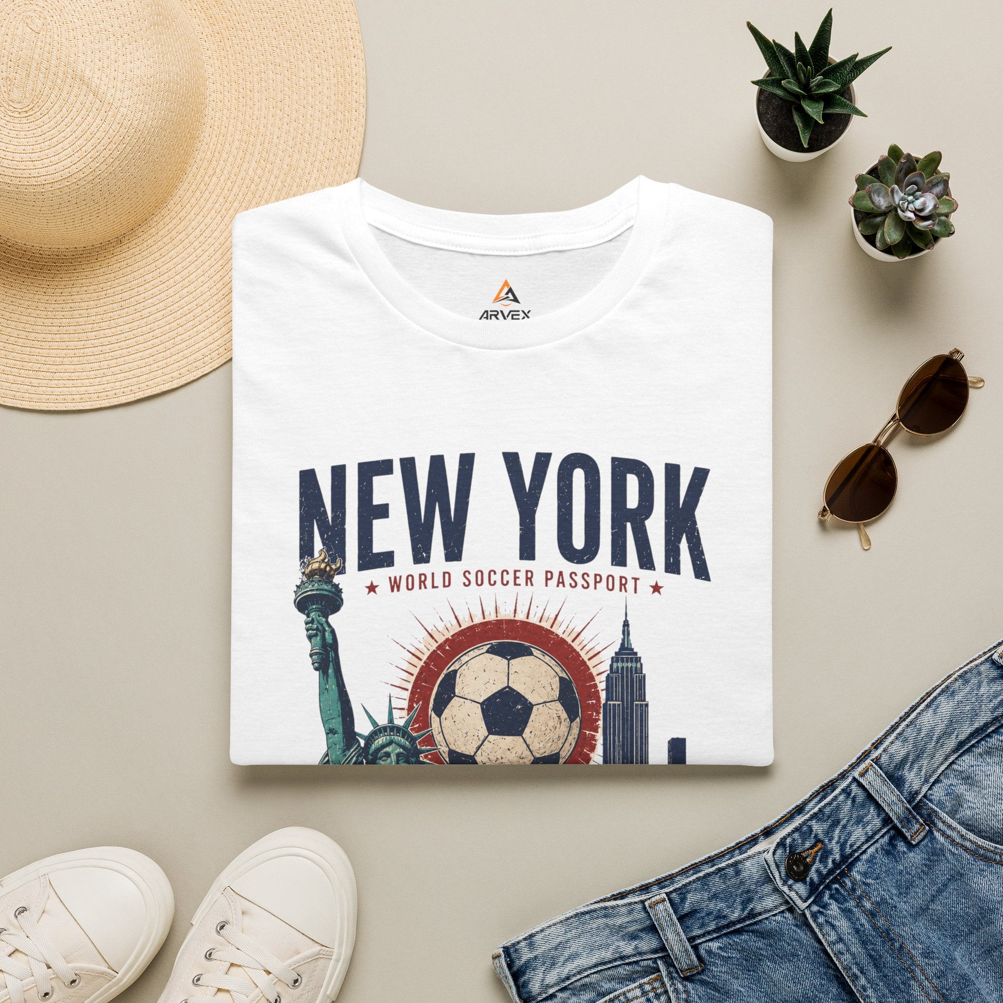 NYC World Soccer Passport Tee