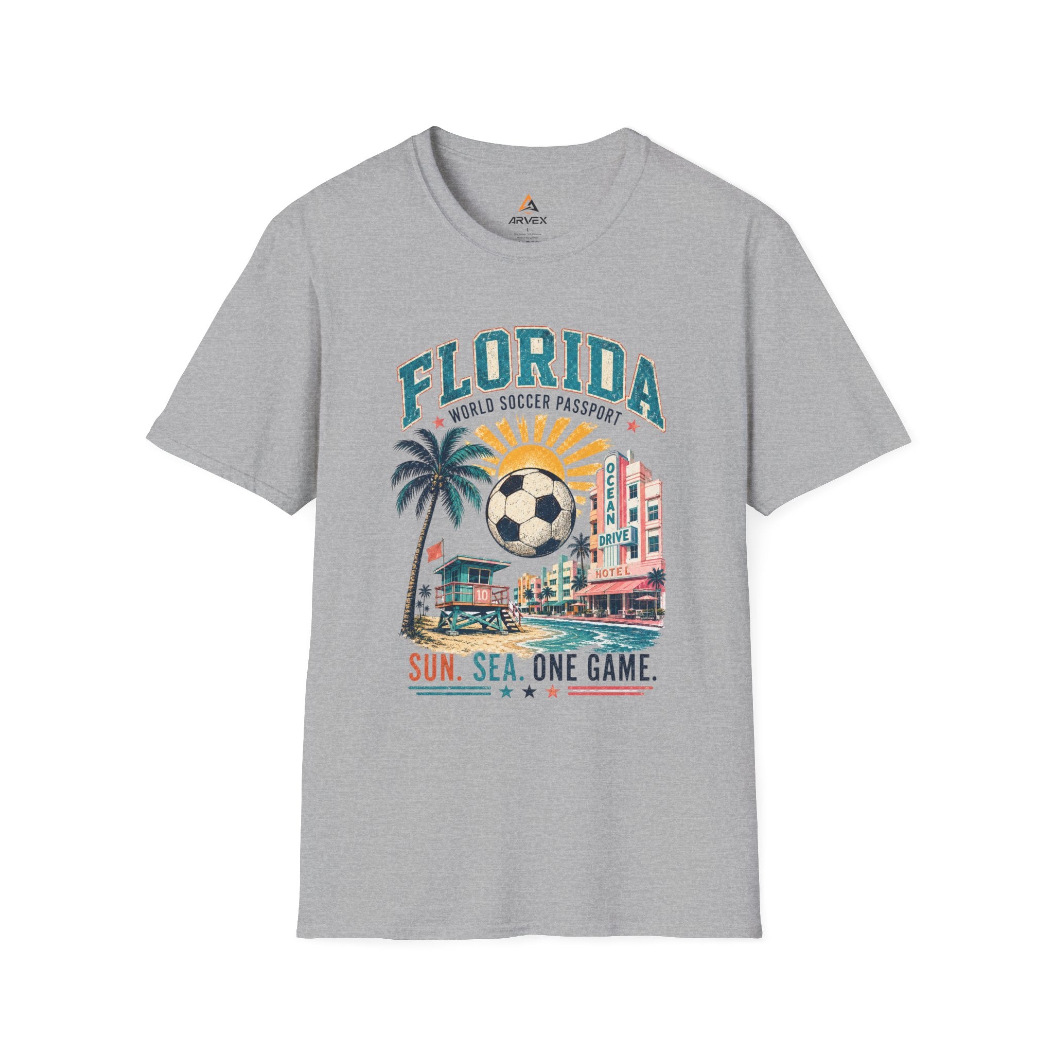 Florida Soccer Vintage Tee — "Sun. Sea. One Game."