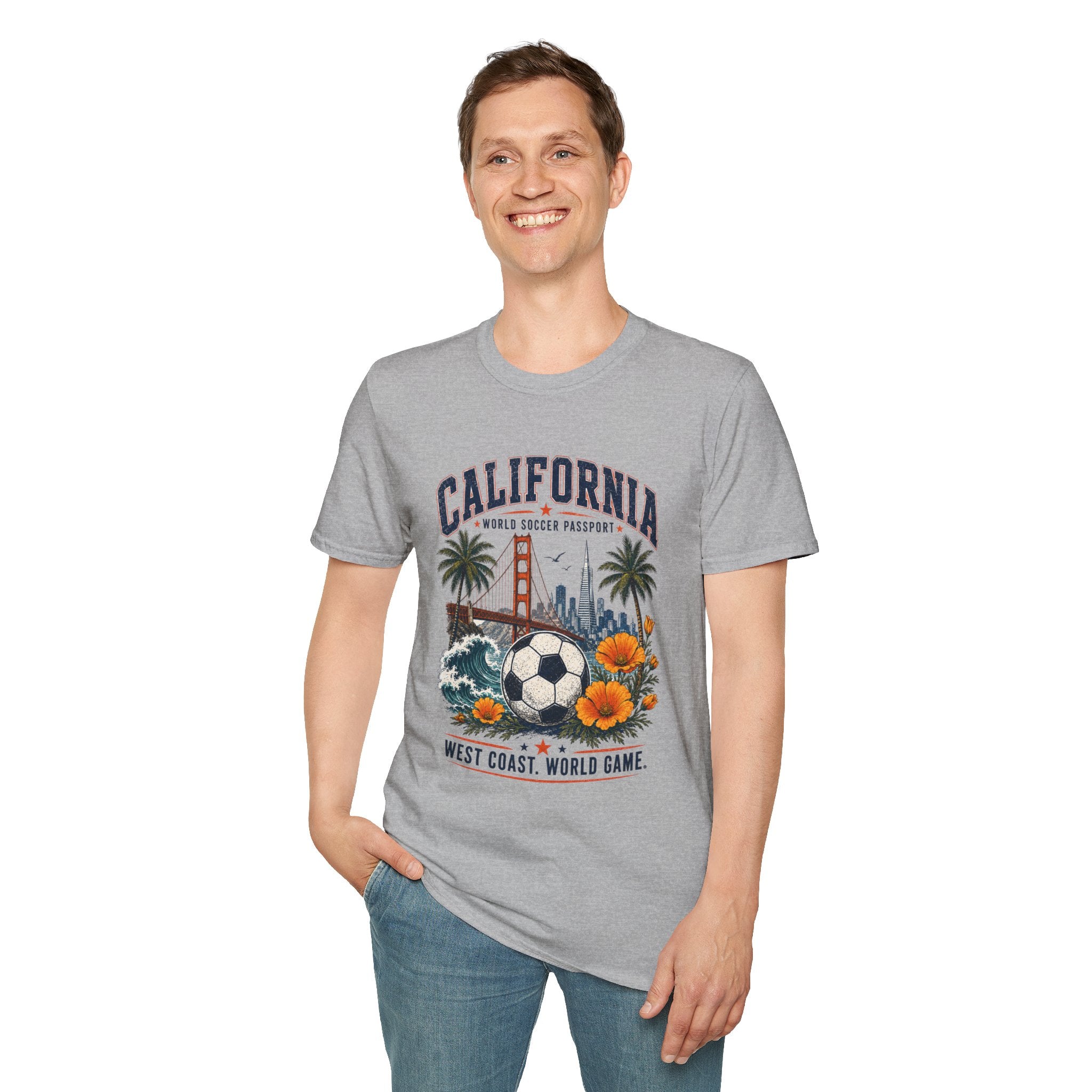 Copy of Texas Soccer T-Shirt — World Soccer Passport Vintage State Pride