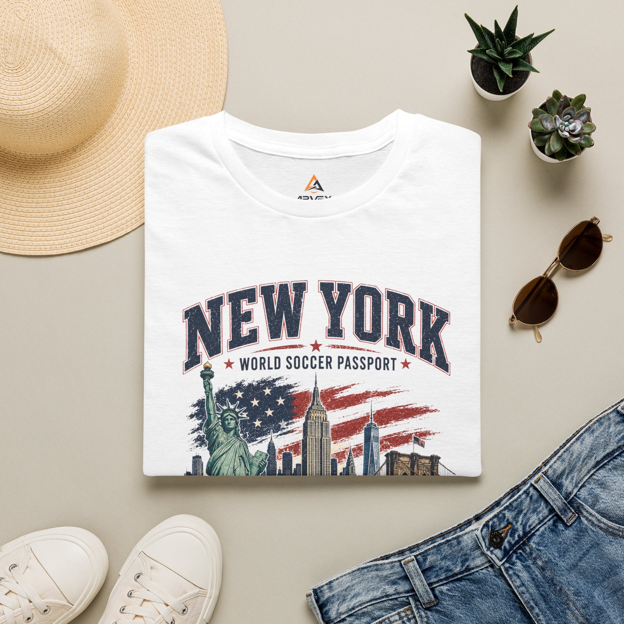 New York World Soccer Passport T-Shirt