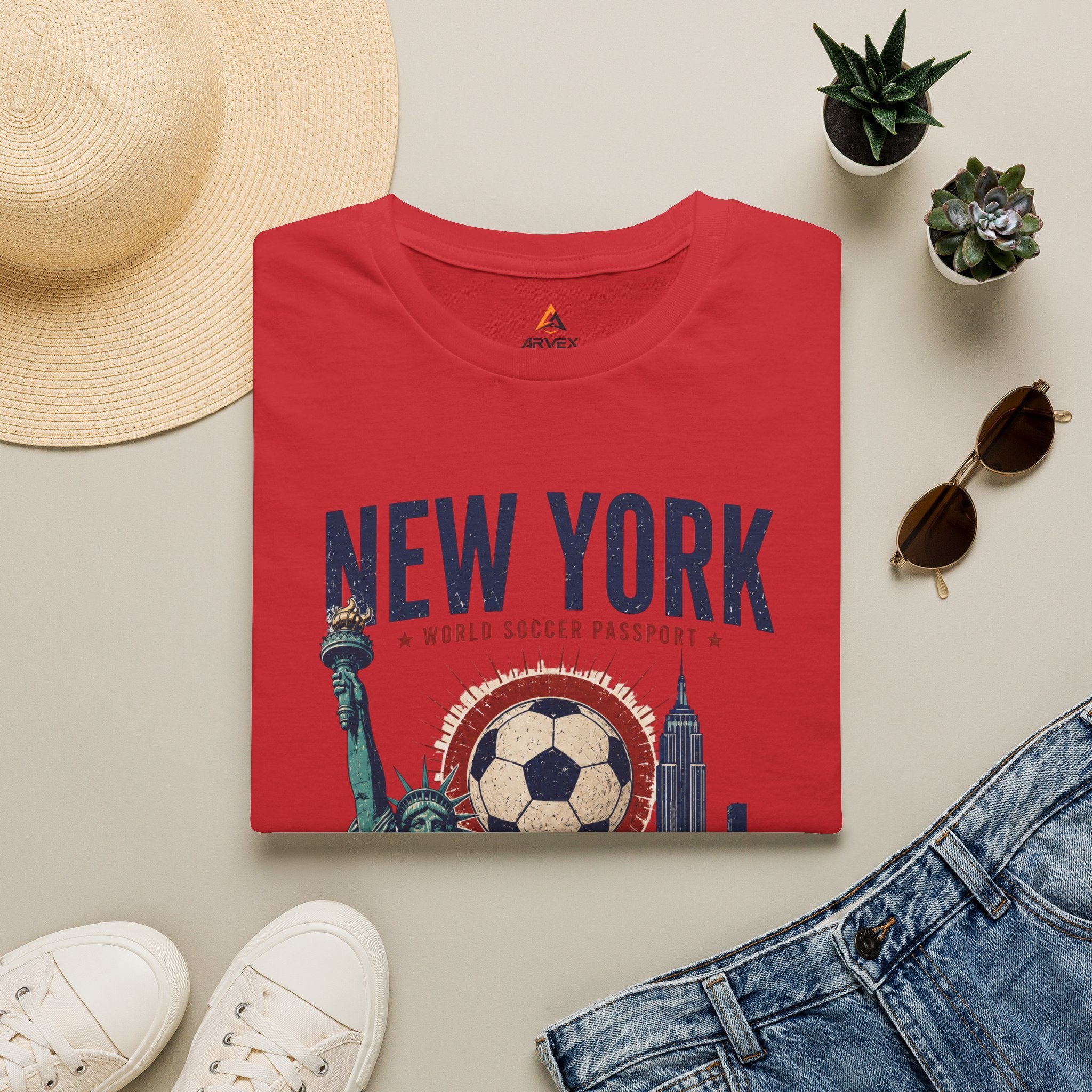 NYC World Soccer Passport Tee