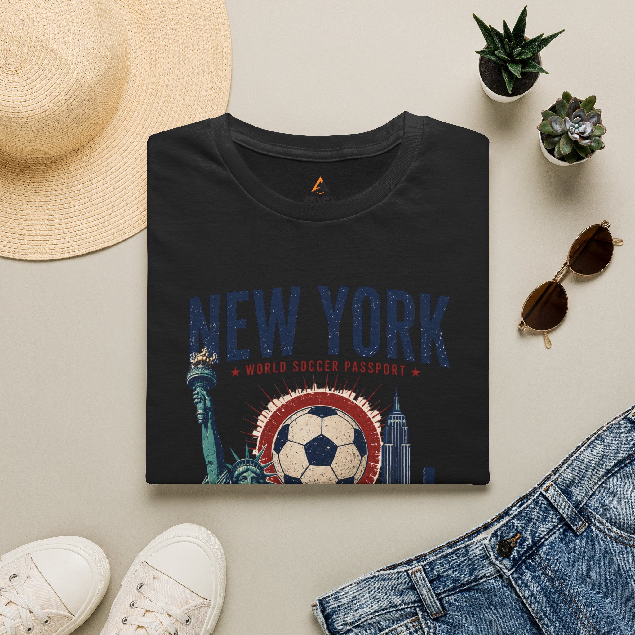 NYC World Soccer Passport Tee