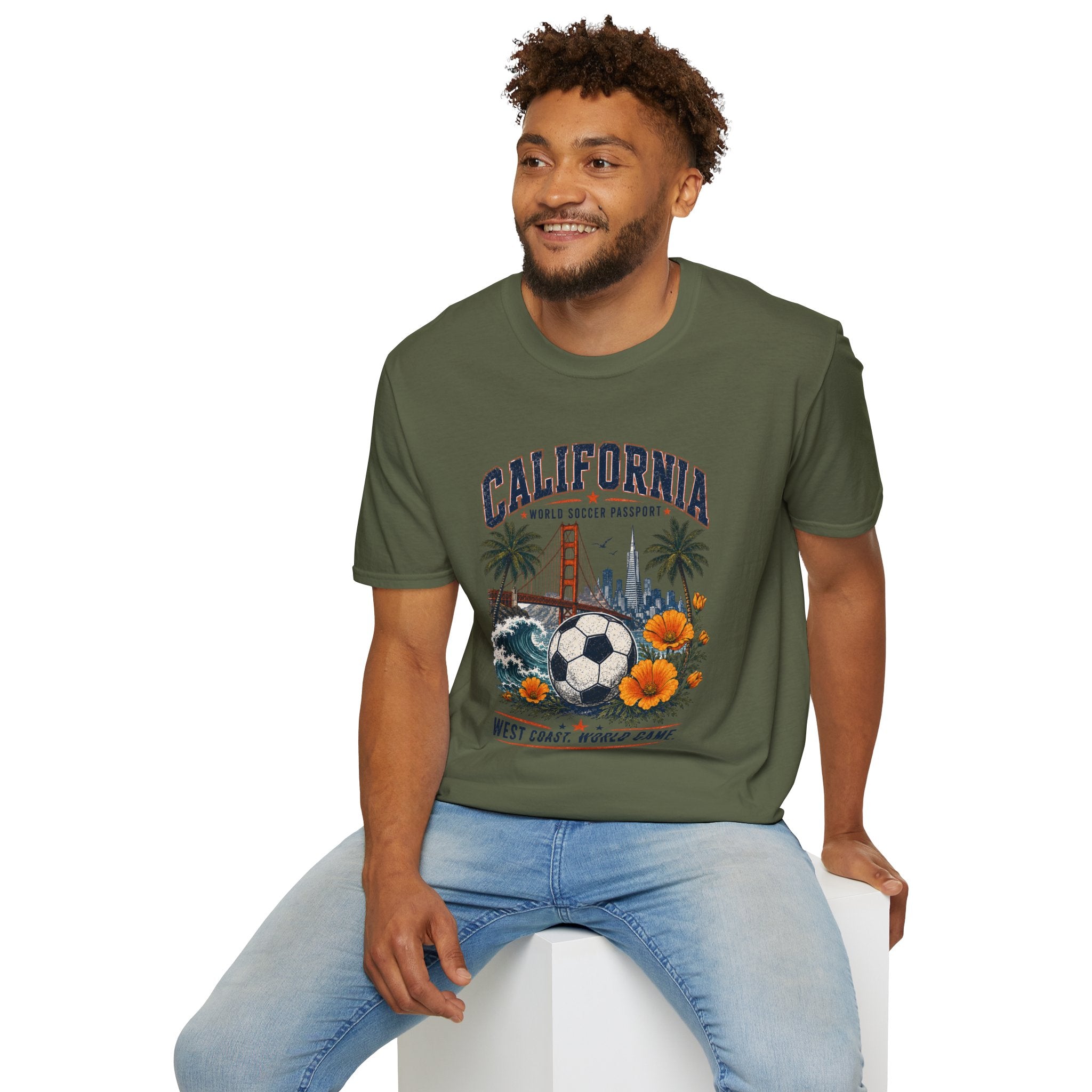Copy of Texas Soccer T-Shirt — World Soccer Passport Vintage State Pride