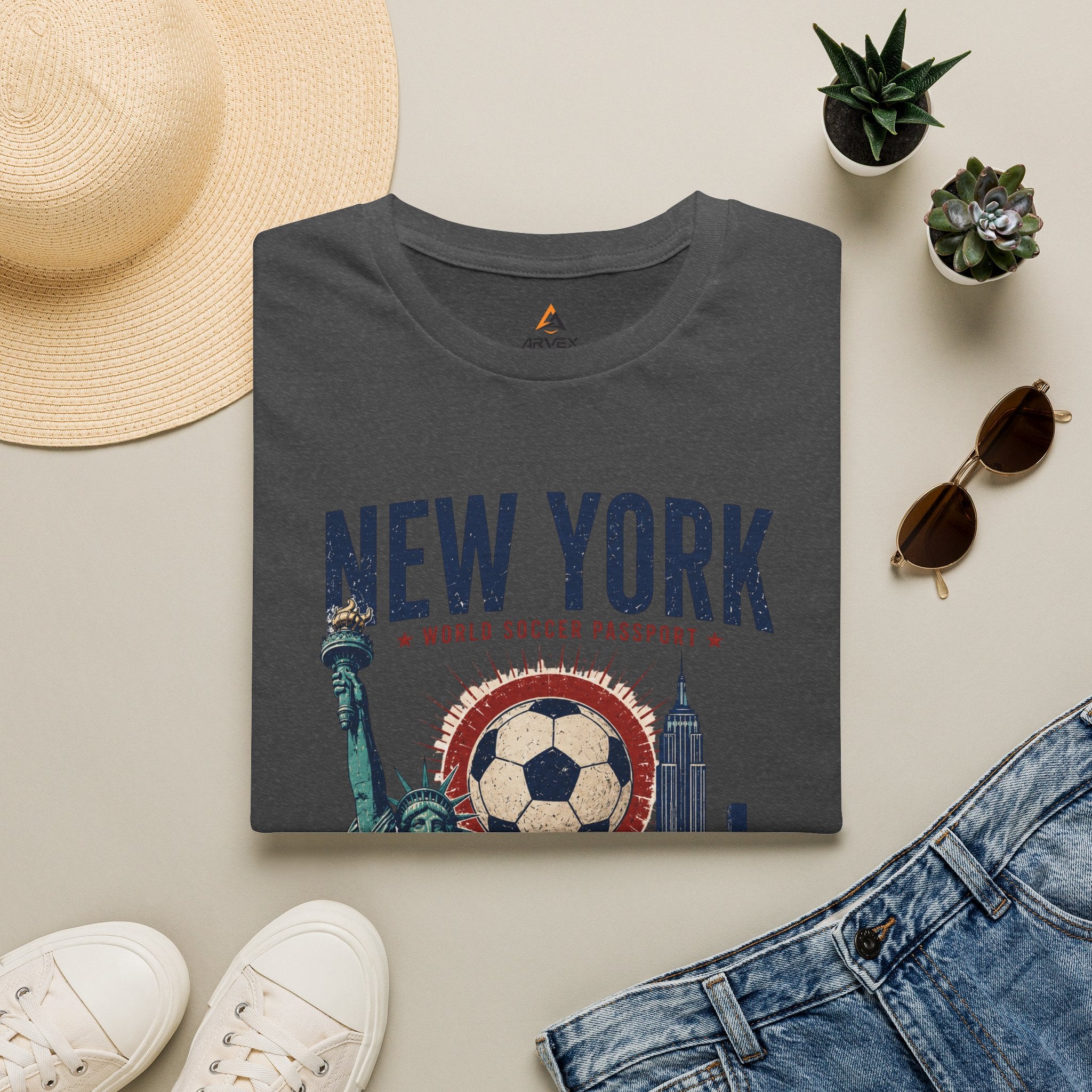 NYC World Soccer Passport Tee