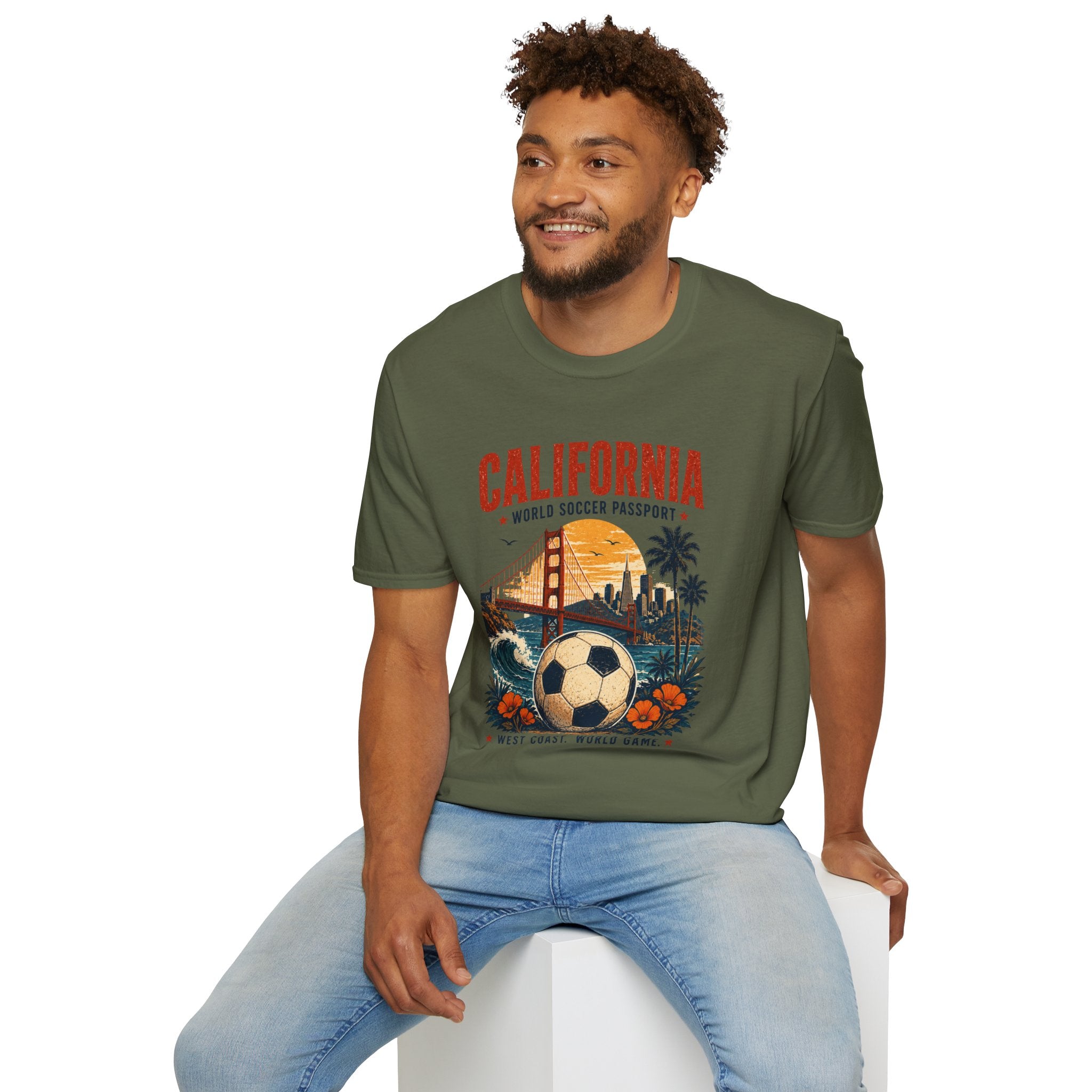 Texas Soccer T-Shirt — World Soccer Passport Vintage State Pride