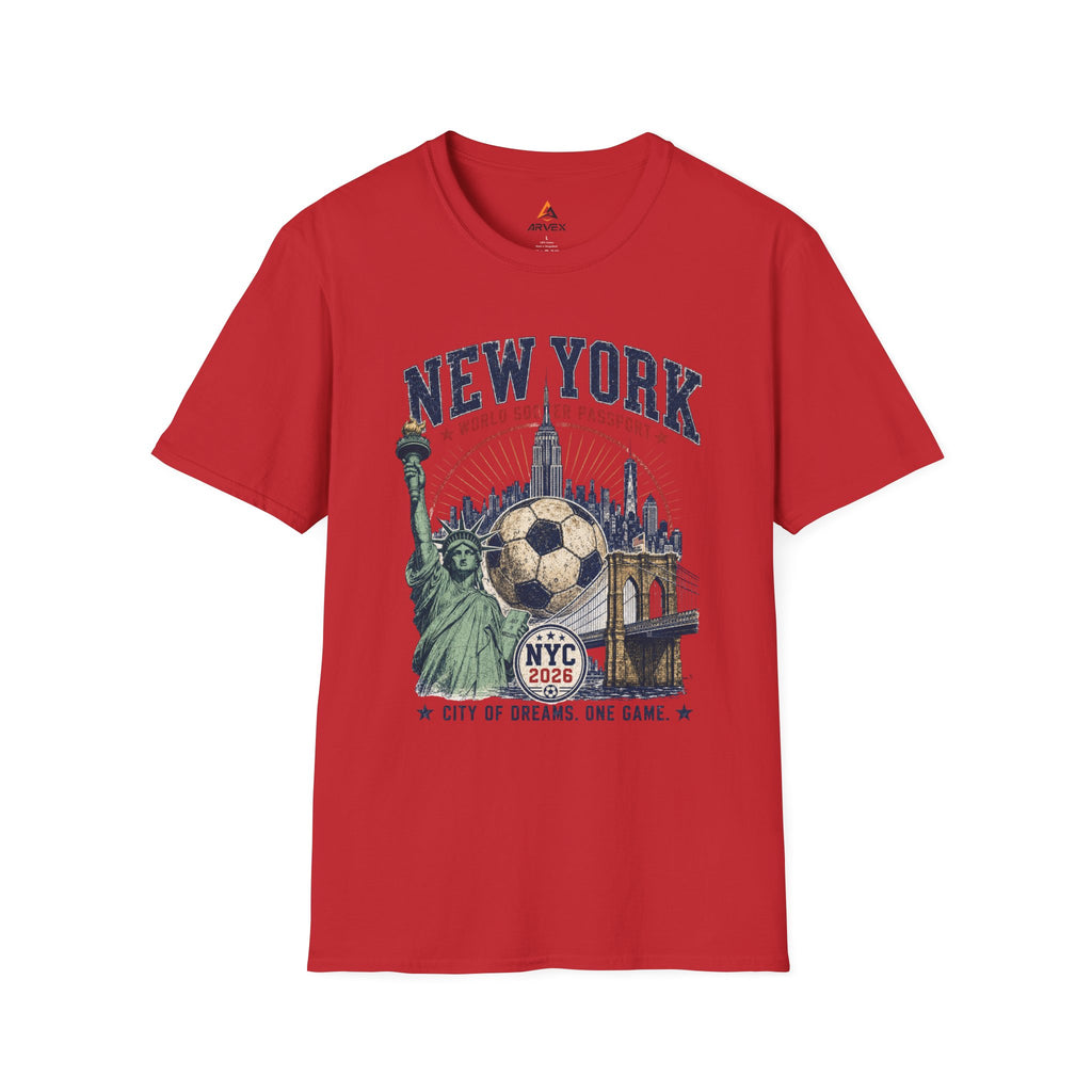 New York Soccer T-Shirt — NYC World Soccer Passport Graphic Tee