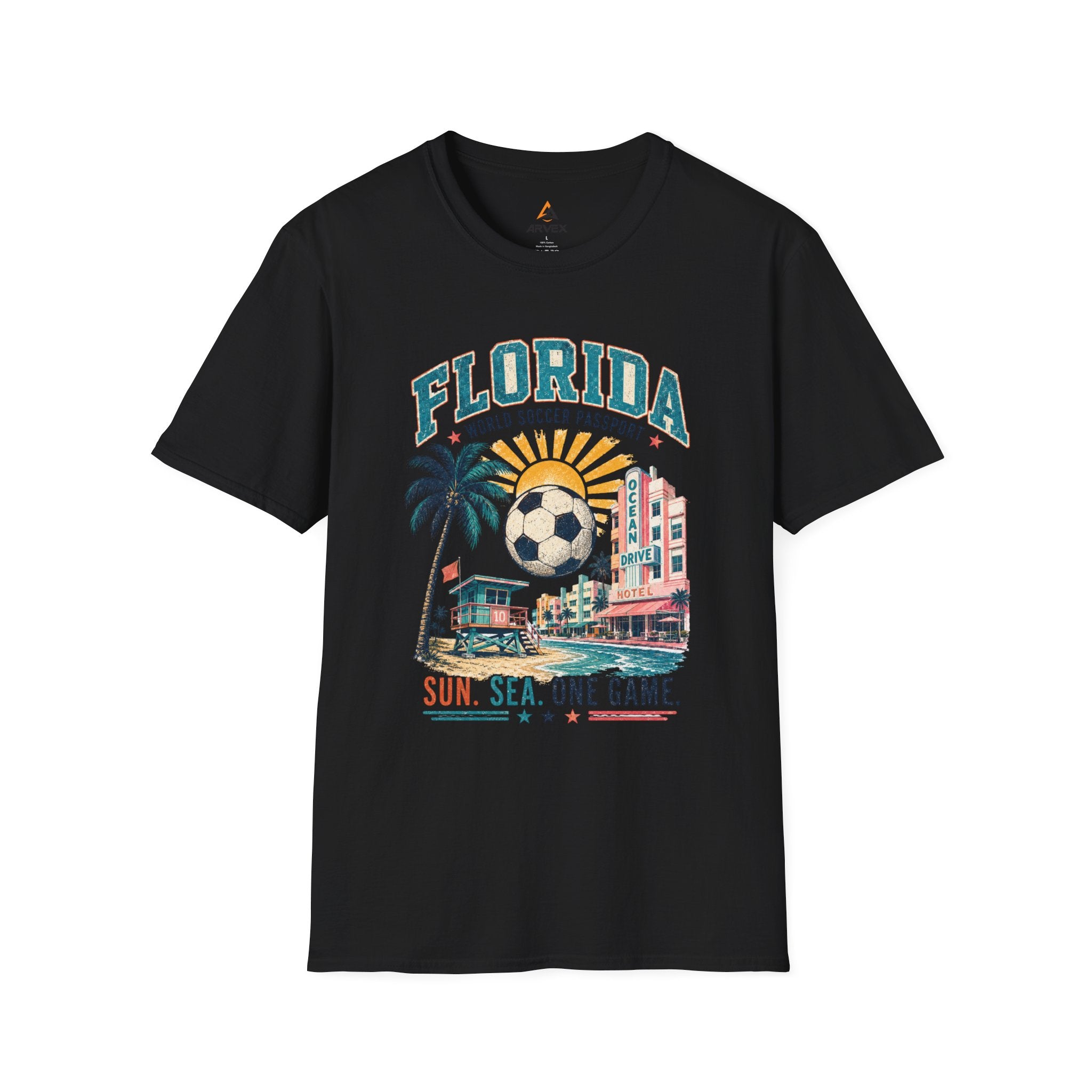 Florida Soccer Vintage Tee — "Sun. Sea. One Game."