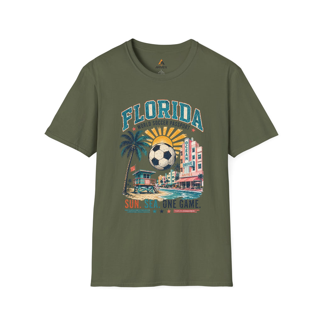 Florida Soccer Vintage Tee — "Sun. Sea. One Game."