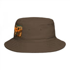California Vintage Patch Bucket Hat — West Coast Sunset Travel Cap