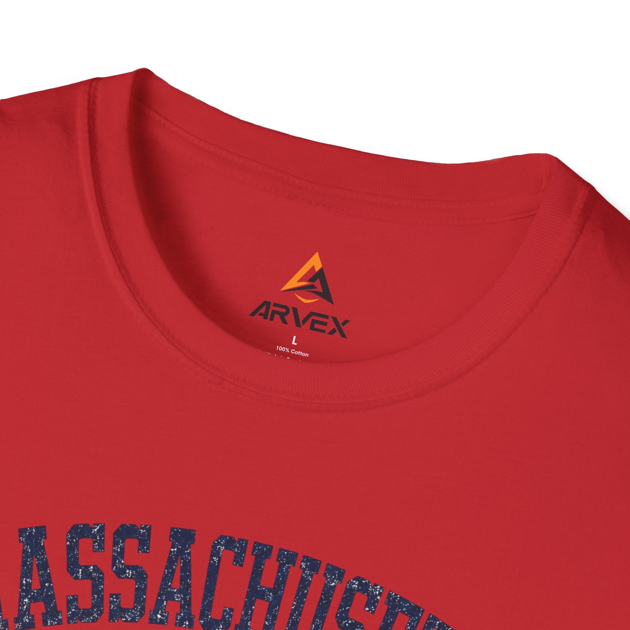 Massachusetts Soccer T-Shirt — State Skyline & Vintage Soccer Graphic