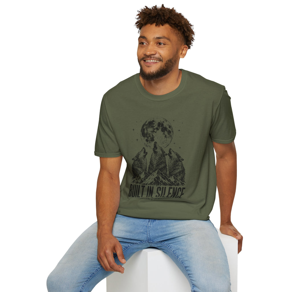 Wolf Howl T-Shirt — "Built in Silence"