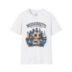 Massachusetts Soccer T-Shirt — State Skyline & Vintage Soccer Graphic
