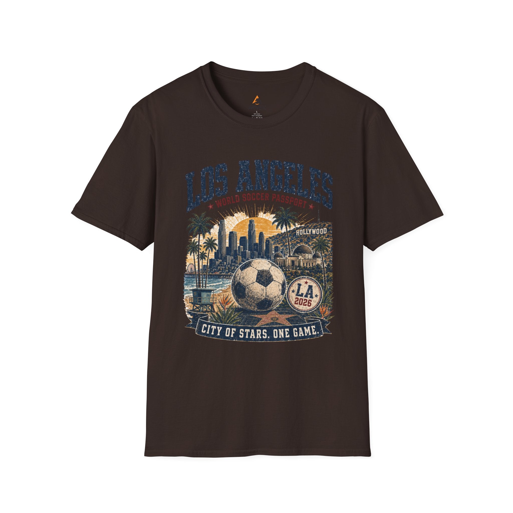 Copy of Copy of Florida Soccer T-Shirt – Vintage ‘World Soccer Passport’ Beach Tee