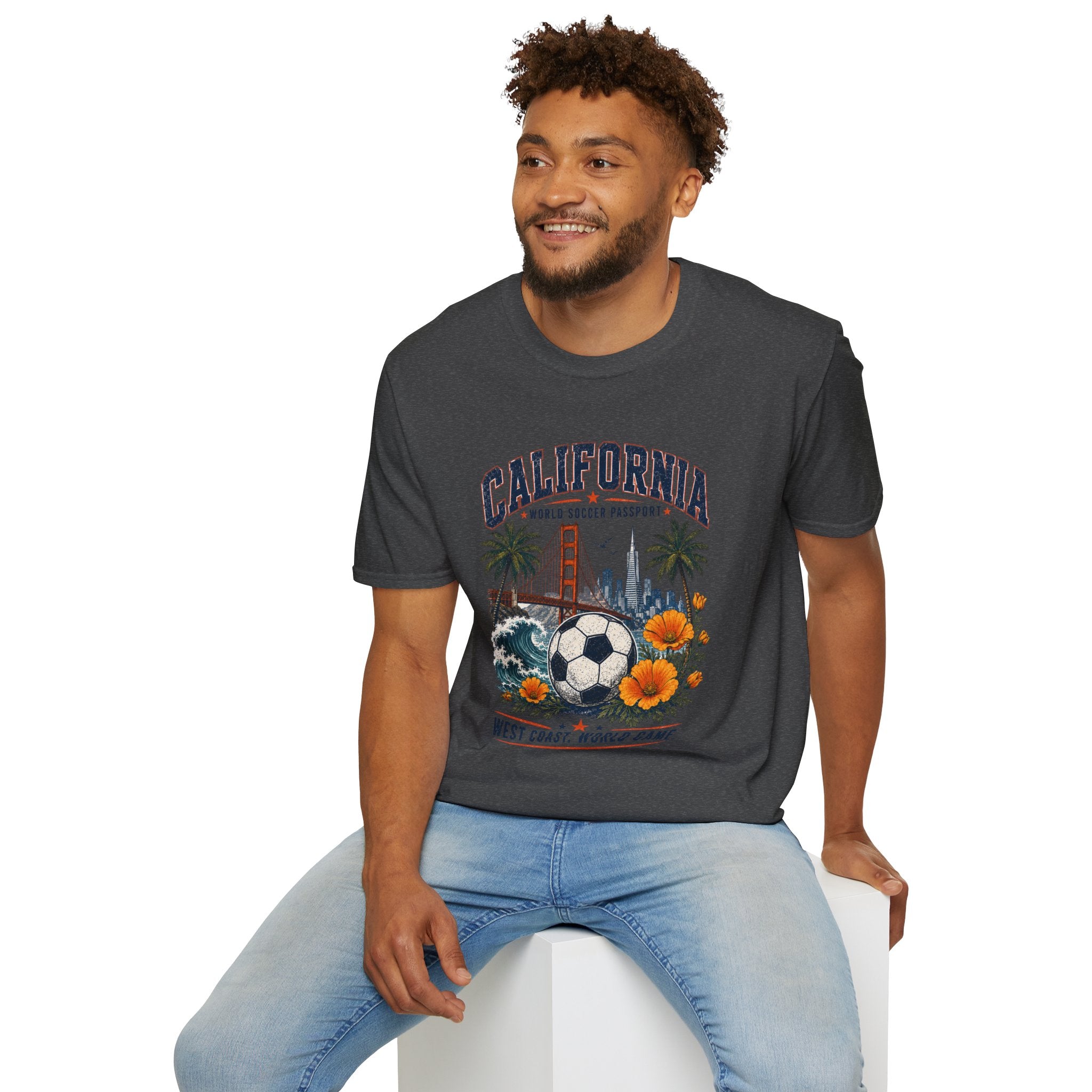 Copy of Texas Soccer T-Shirt — World Soccer Passport Vintage State Pride