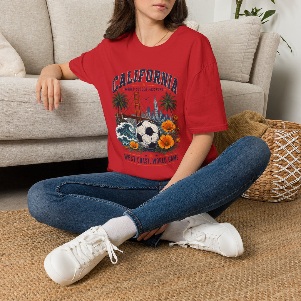 Copy of Texas Soccer T-Shirt — World Soccer Passport Vintage State Pride