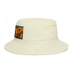 California Vintage Patch Bucket Hat — West Coast Sunset Travel Cap