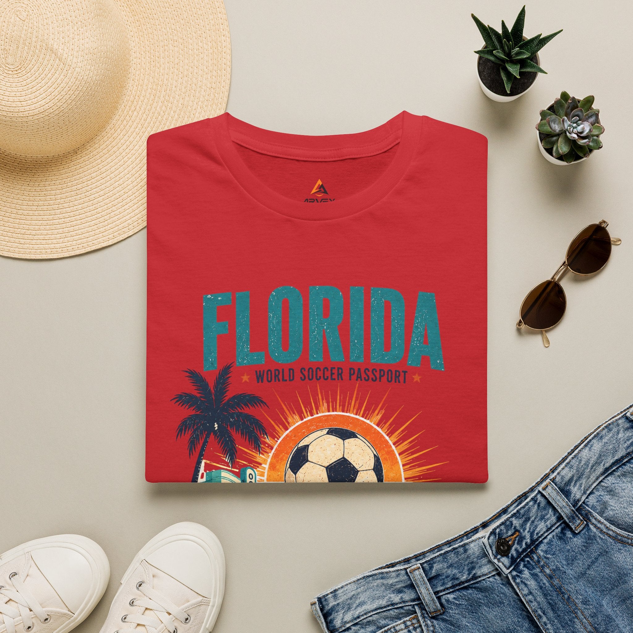Florida Soccer T-Shirt — Sun, Sea & One Game Travel Tee