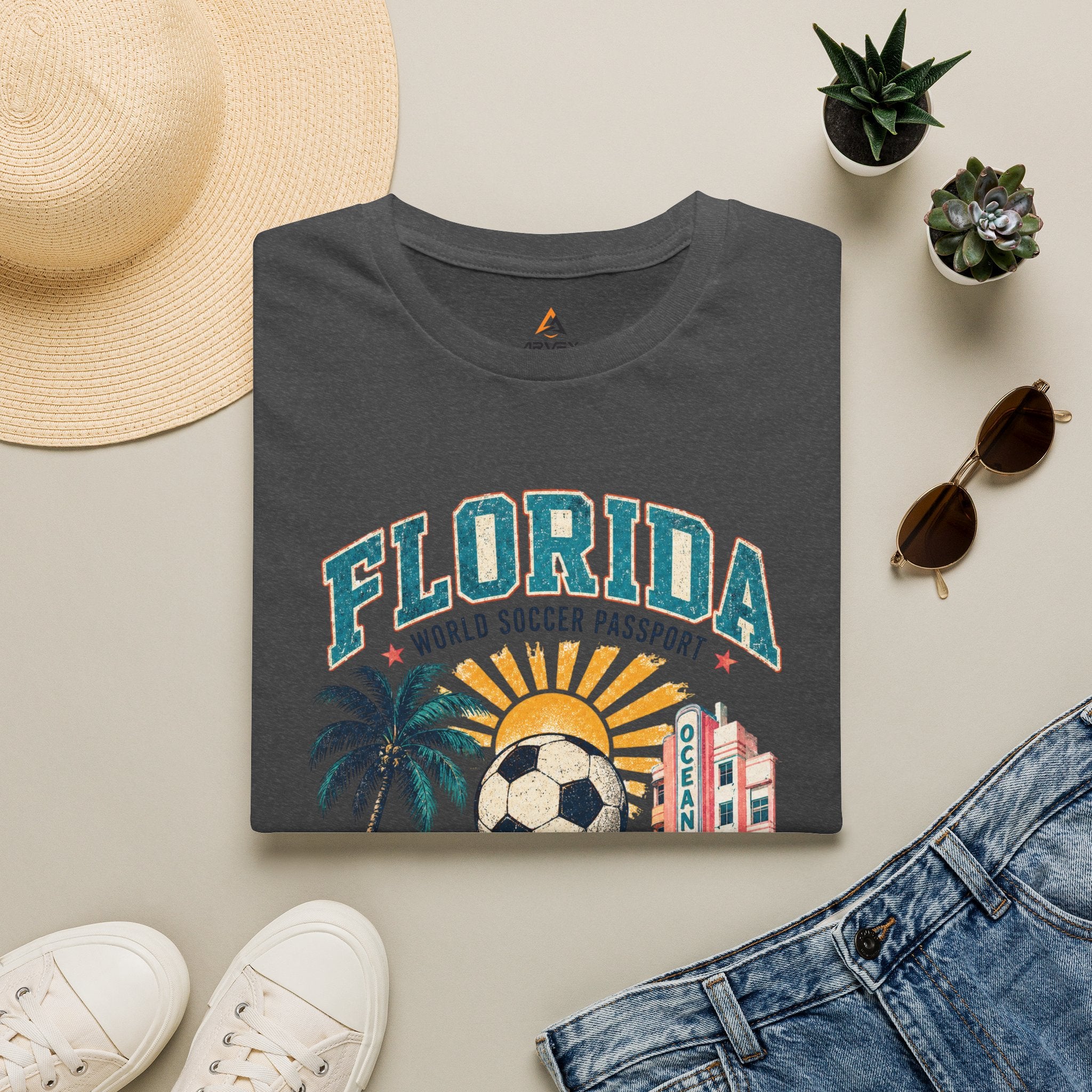 Florida Soccer Vintage Tee — "Sun. Sea. One Game."