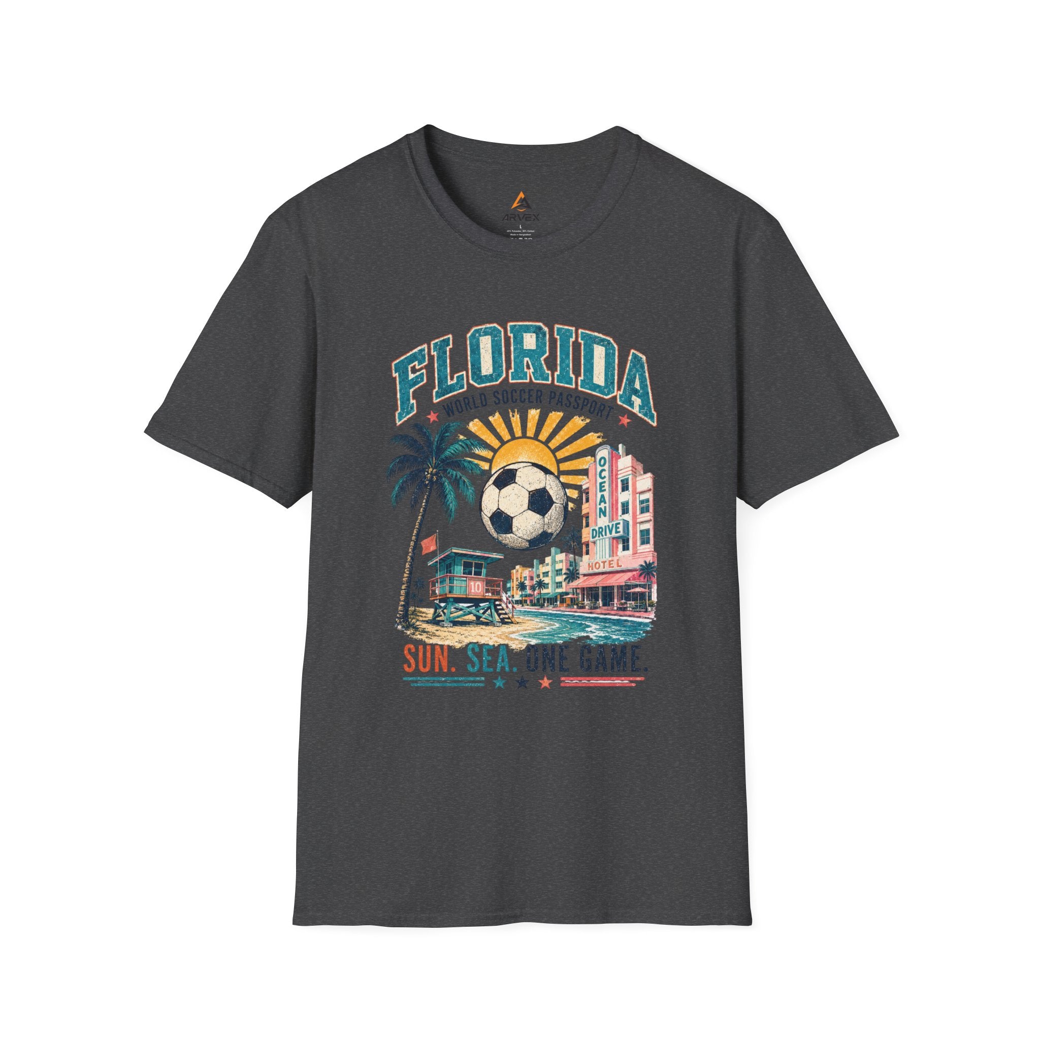 Florida Soccer Vintage Tee — "Sun. Sea. One Game."