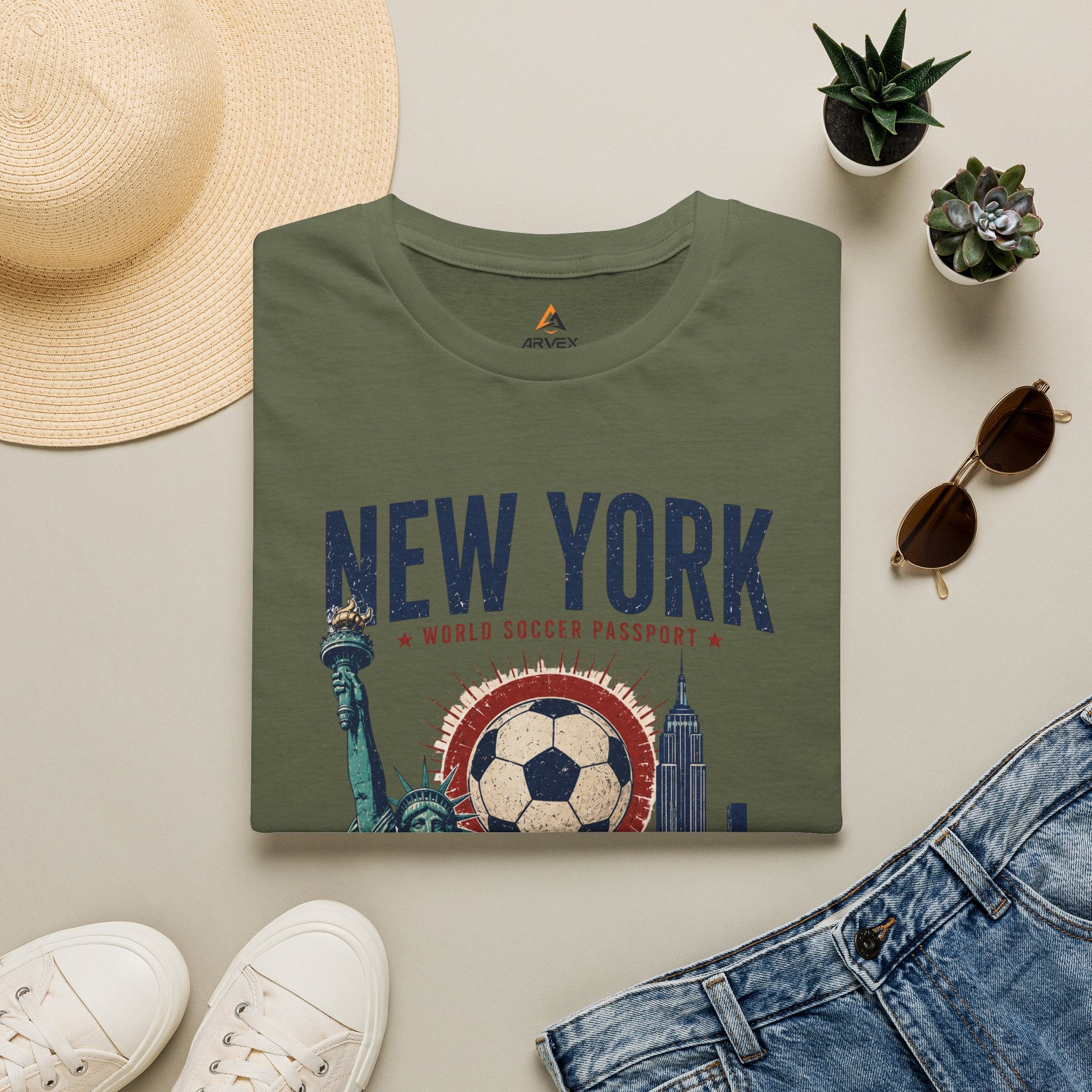 NYC World Soccer Passport Tee