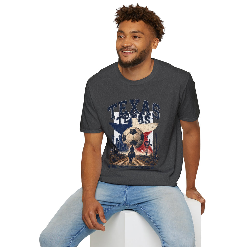 Texas Soccer T-Shirt — "World Soccer Passport" State Pride Tee