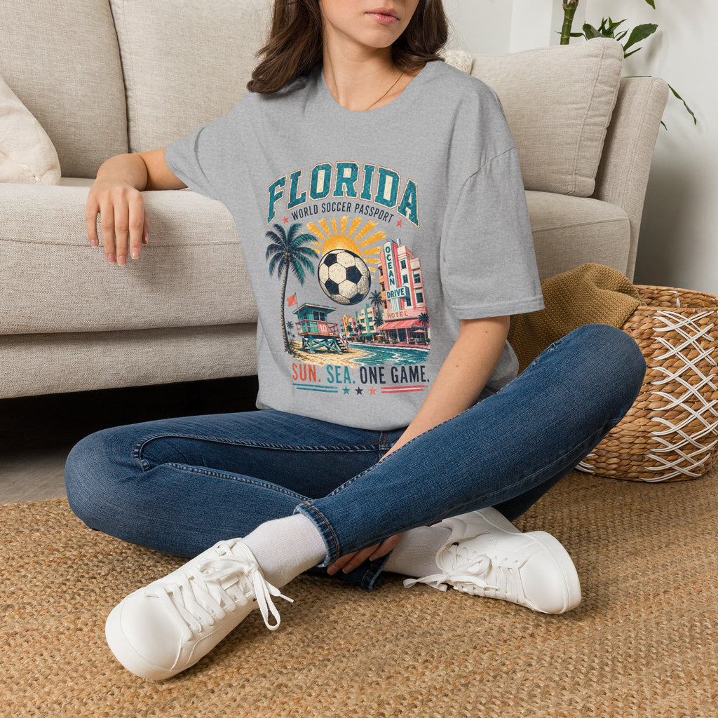 Florida Soccer Vintage Tee — "Sun. Sea. One Game."