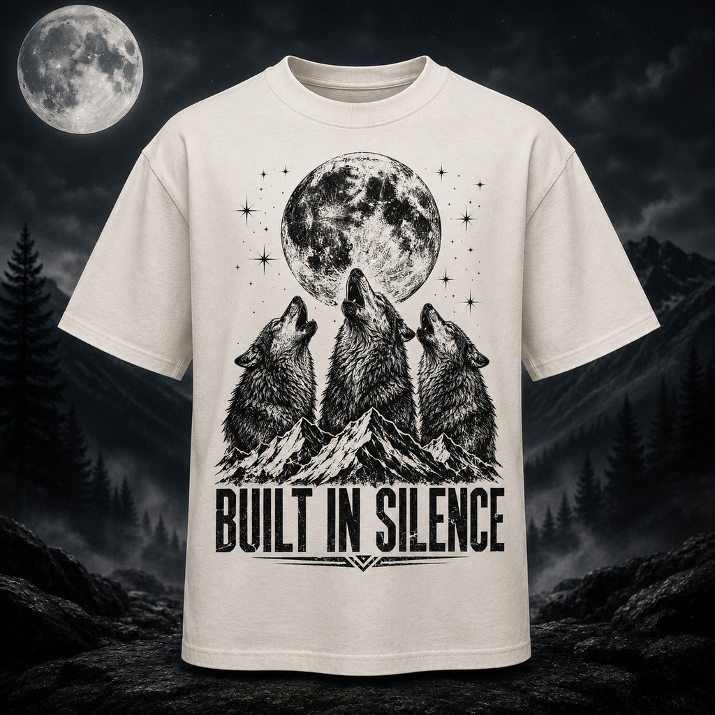 Wolf Howl T-Shirt — "Built in Silence"