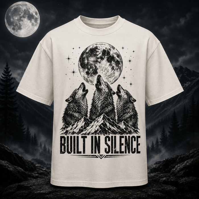 Wolf Howl T-Shirt — "Built in Silence"