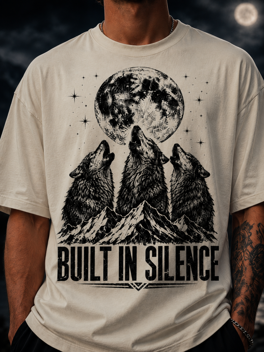 Wolves. Moon. Mountains. Silent Power.