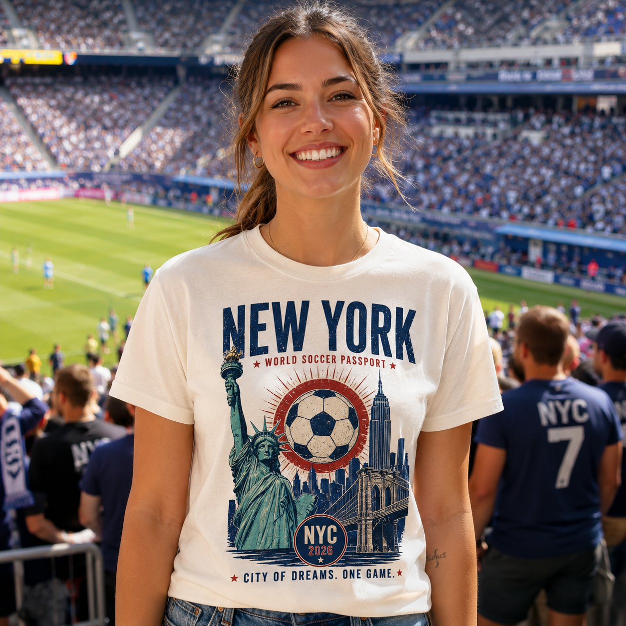 NYC World Soccer Passport Tee