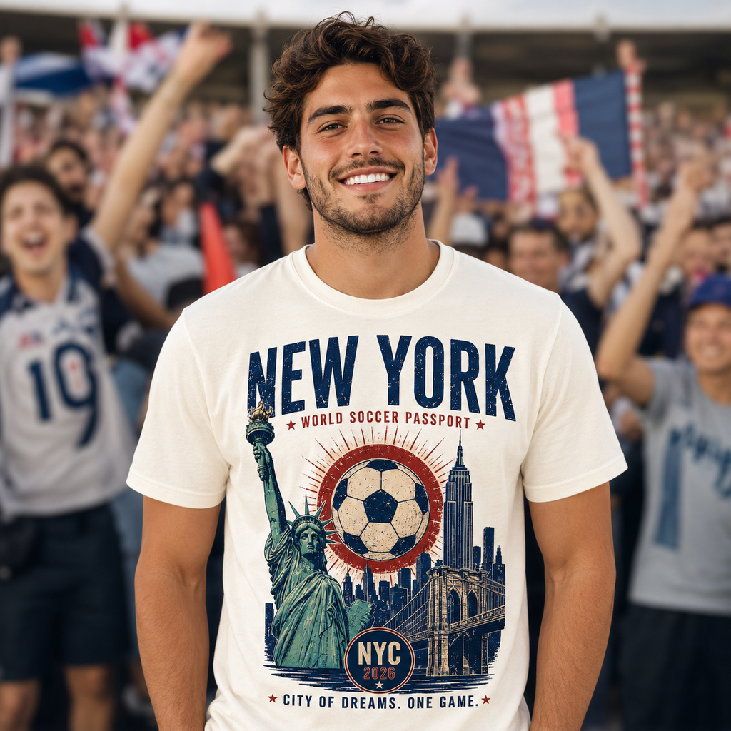 NYC World Soccer Passport Tee