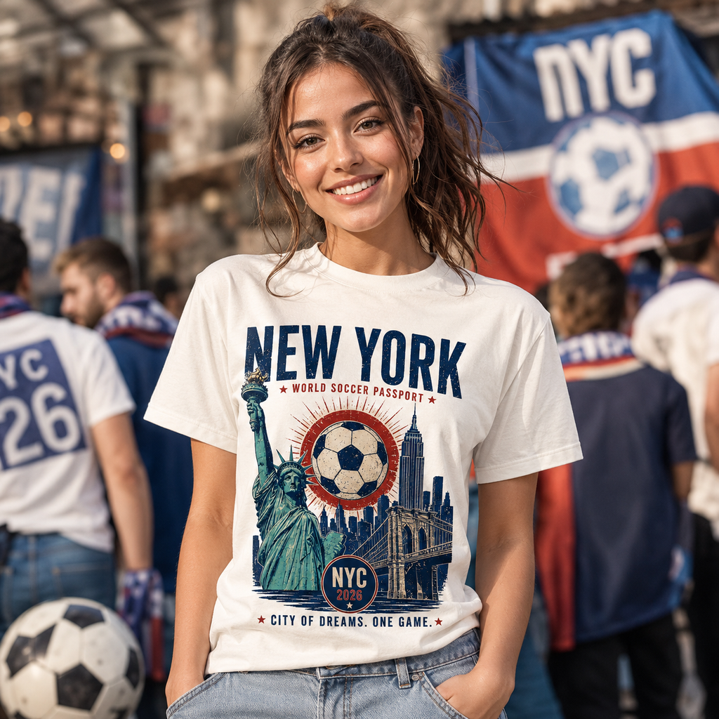 NYC World Soccer Passport Tee