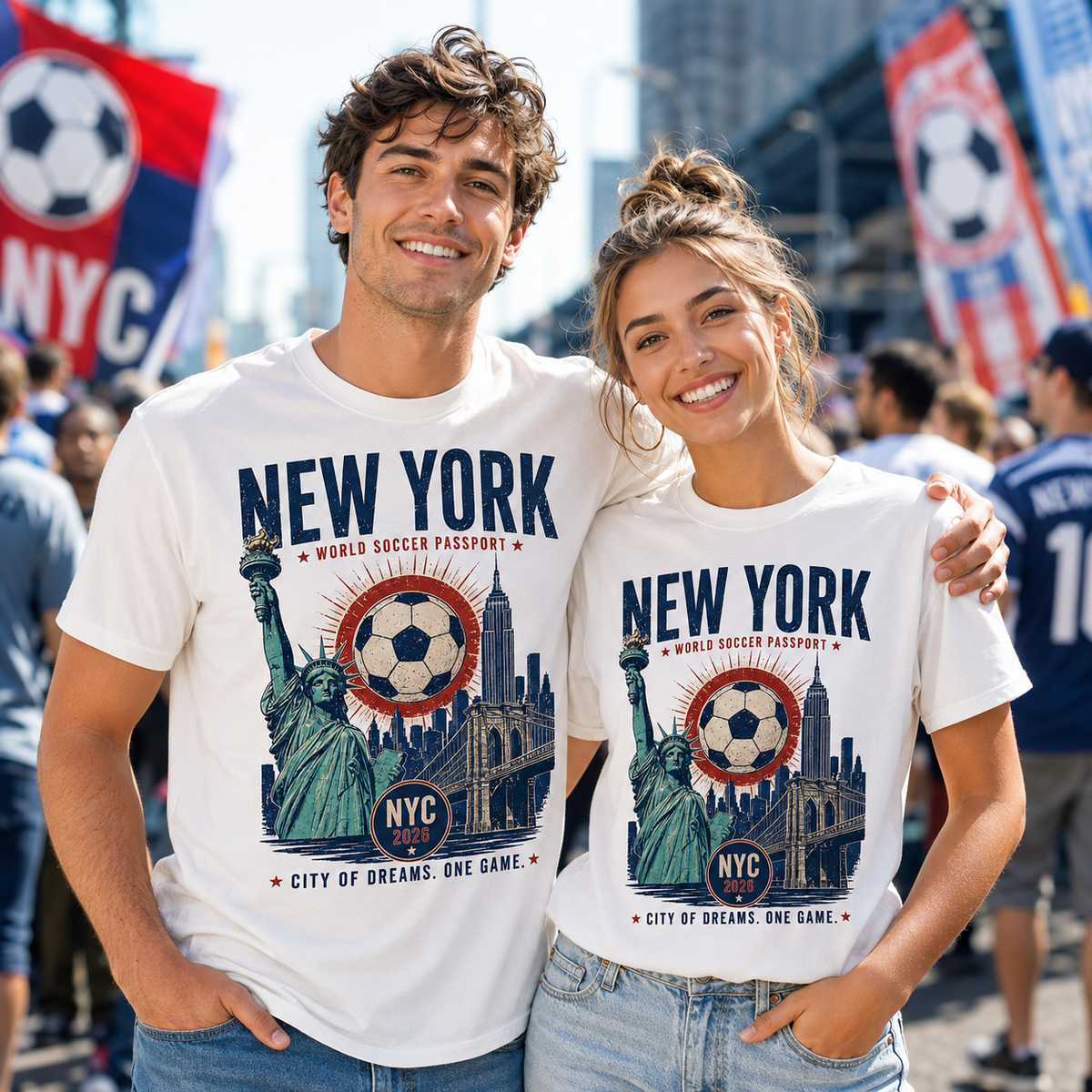 NYC World Soccer Passport Tee