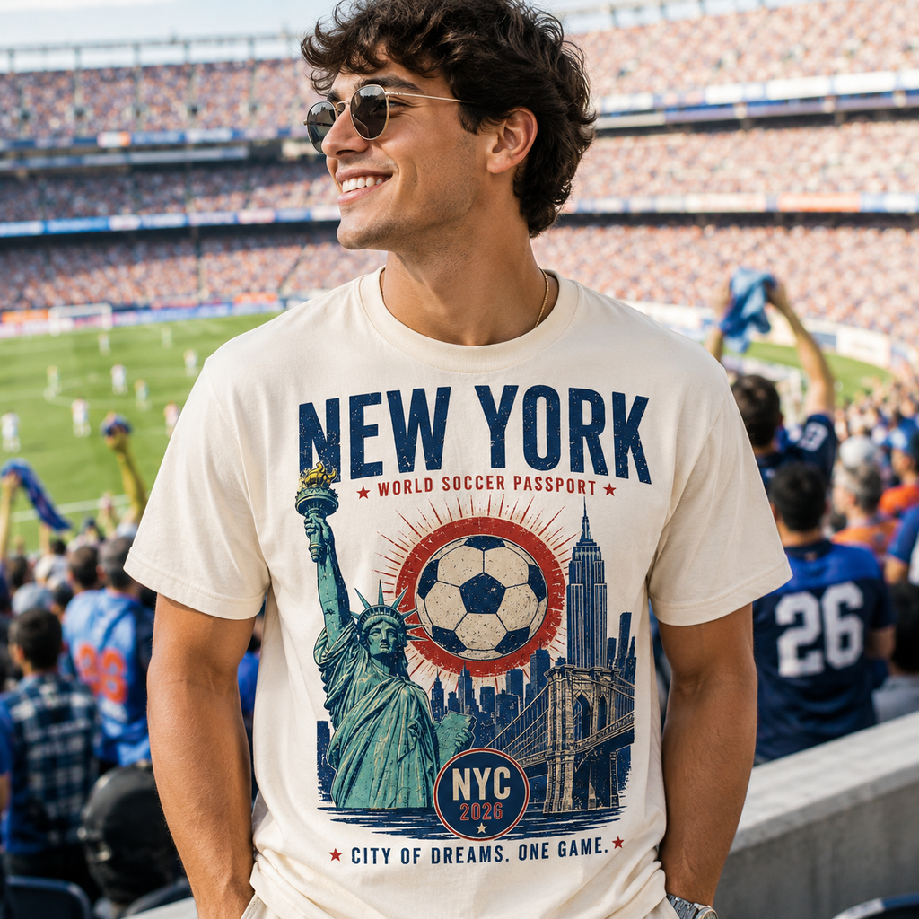 NYC World Soccer Passport Tee