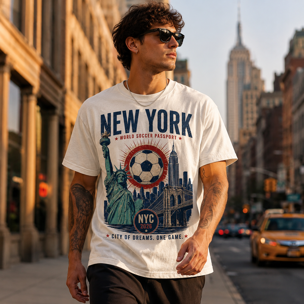 NYC World Soccer Passport Tee