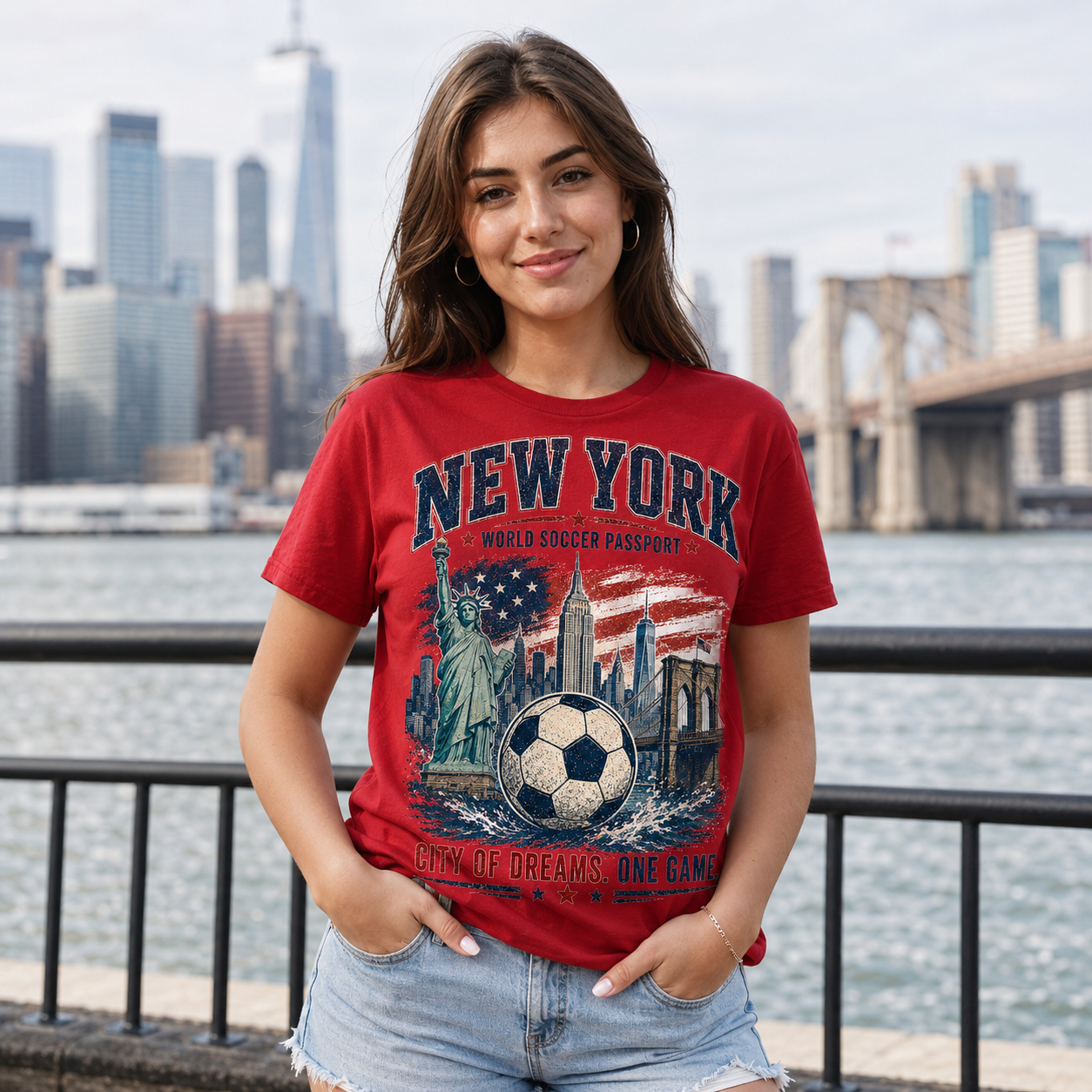 New York World Soccer Passport T-Shirt