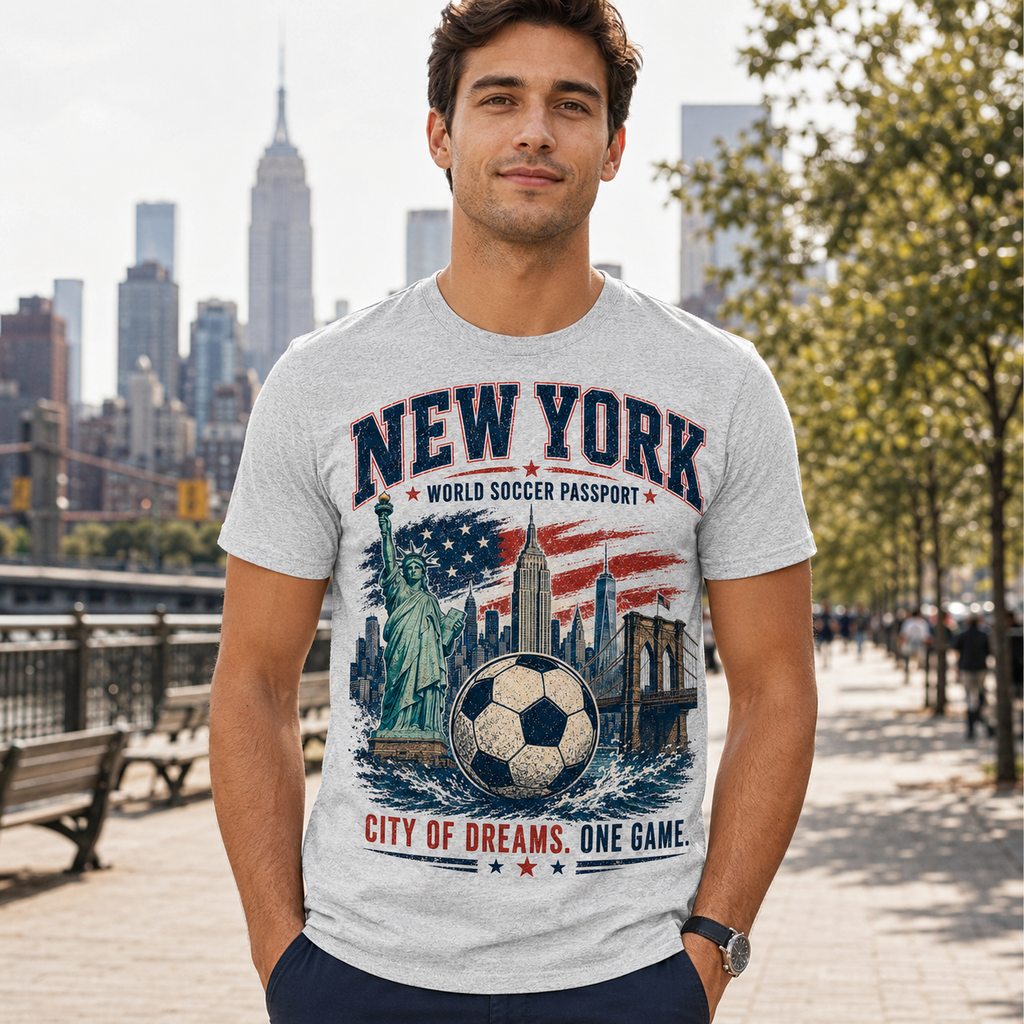 New York World Soccer Passport T-Shirt