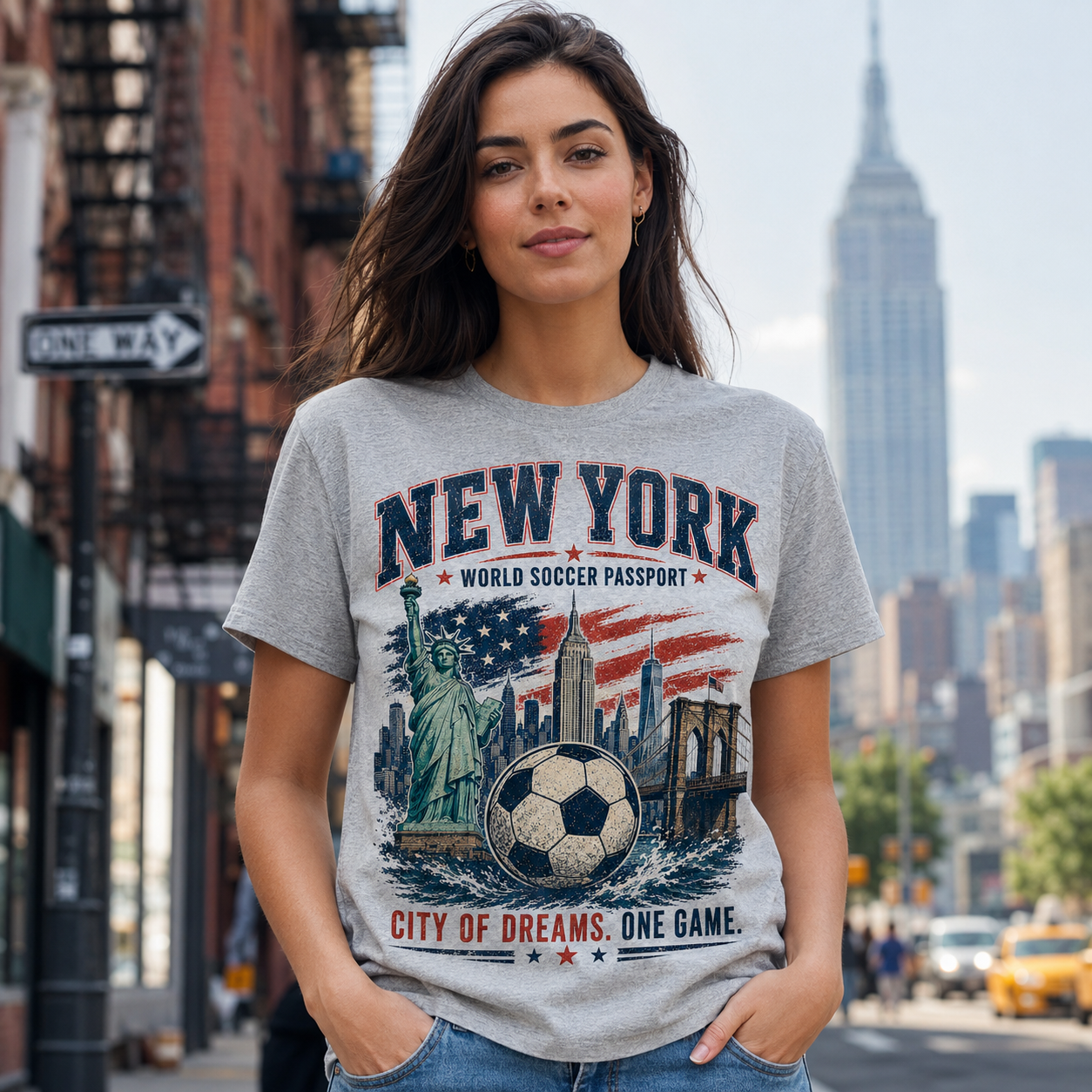 New York World Soccer Passport T-Shirt