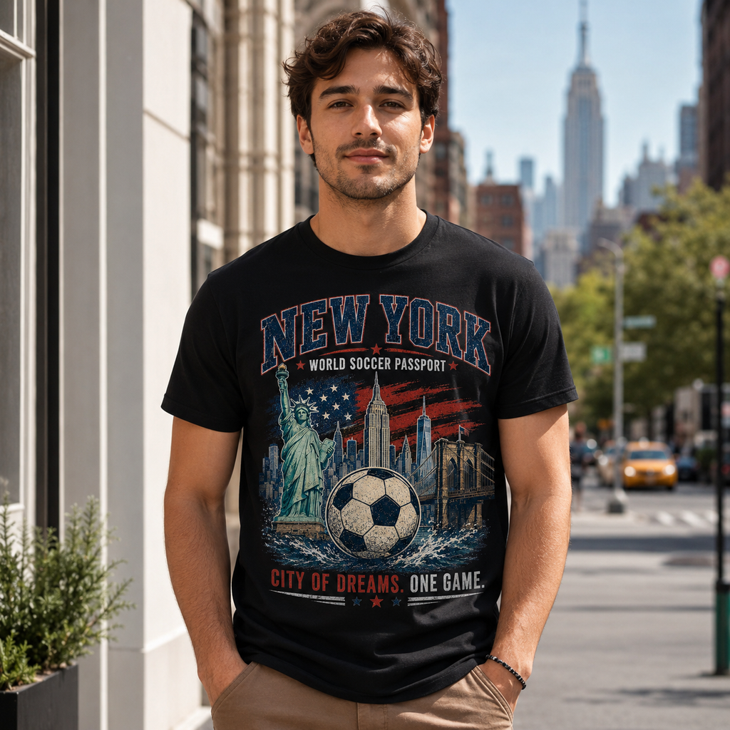 New York World Soccer Passport T-Shirt