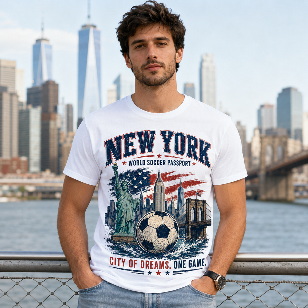New York World Soccer Passport T-Shirt