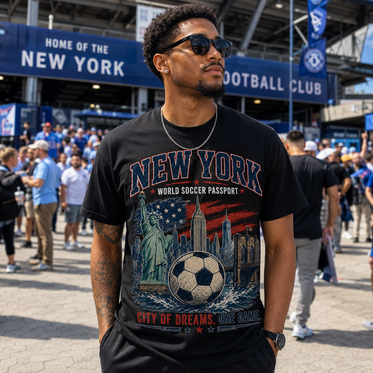 New York World Soccer Passport T-Shirt